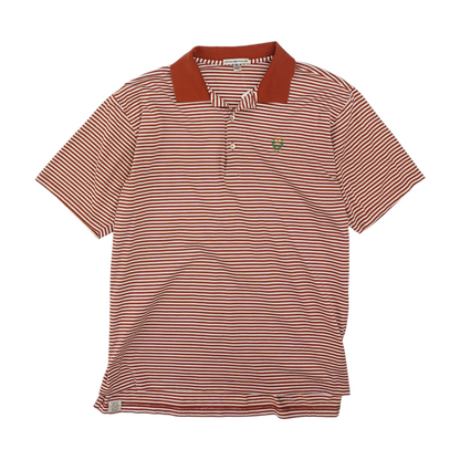 Red Striped Short Sleeve Polo
