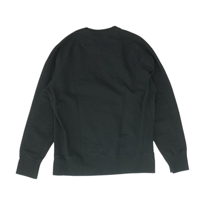 Black Solid Sweatshirt Pullover