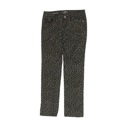 Black Polka Dot Straight Leg Jeans
