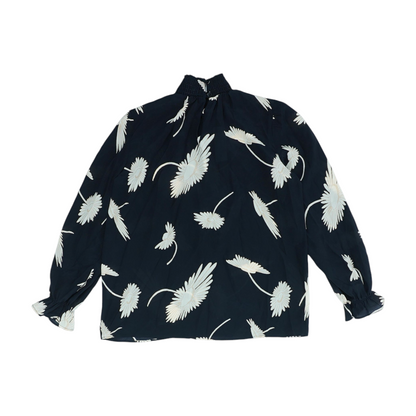 Black Floral Blouse