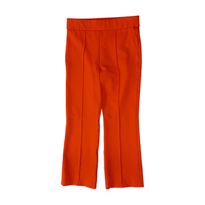 Orange Straight Pants