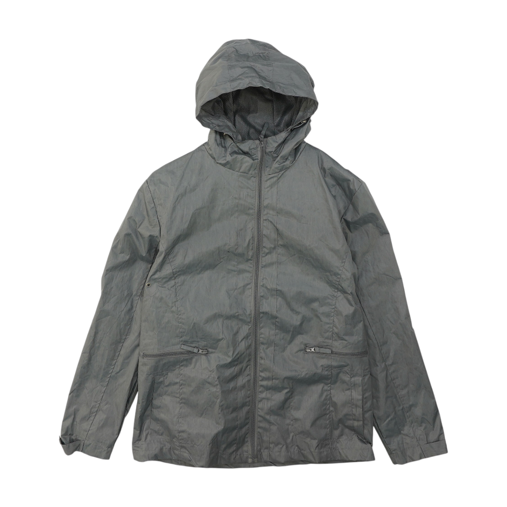 Gray Solid Rain Jacket