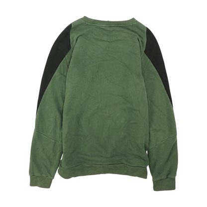 Green Solid Sweatshirt Pullover