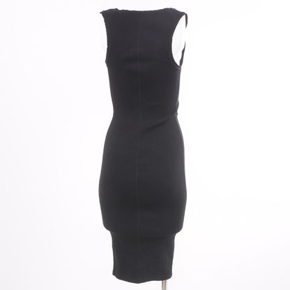 Black Solid Maxi Dress