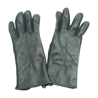 Black Leather Gloves