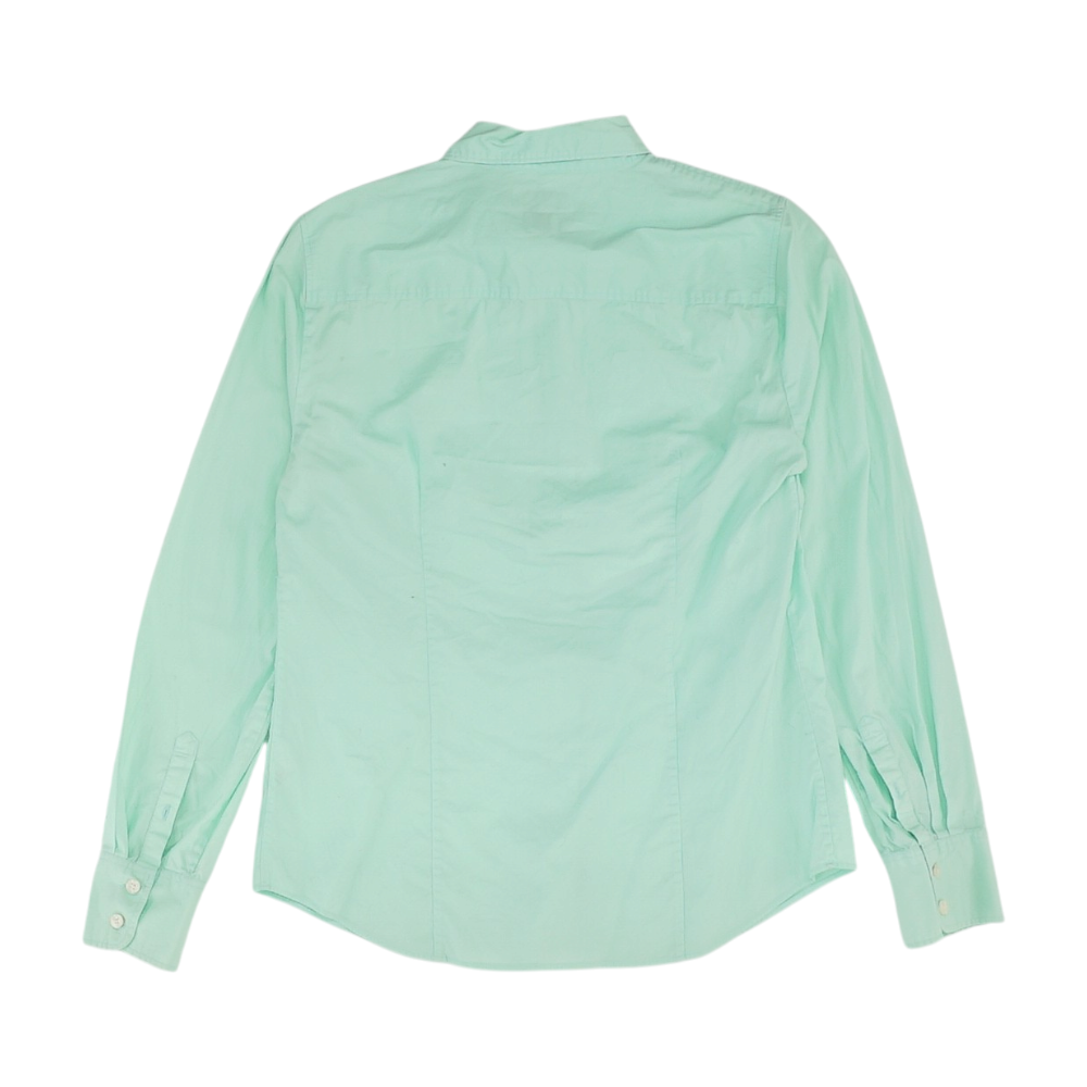 Green Button Down