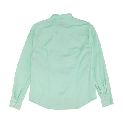Green Button Down