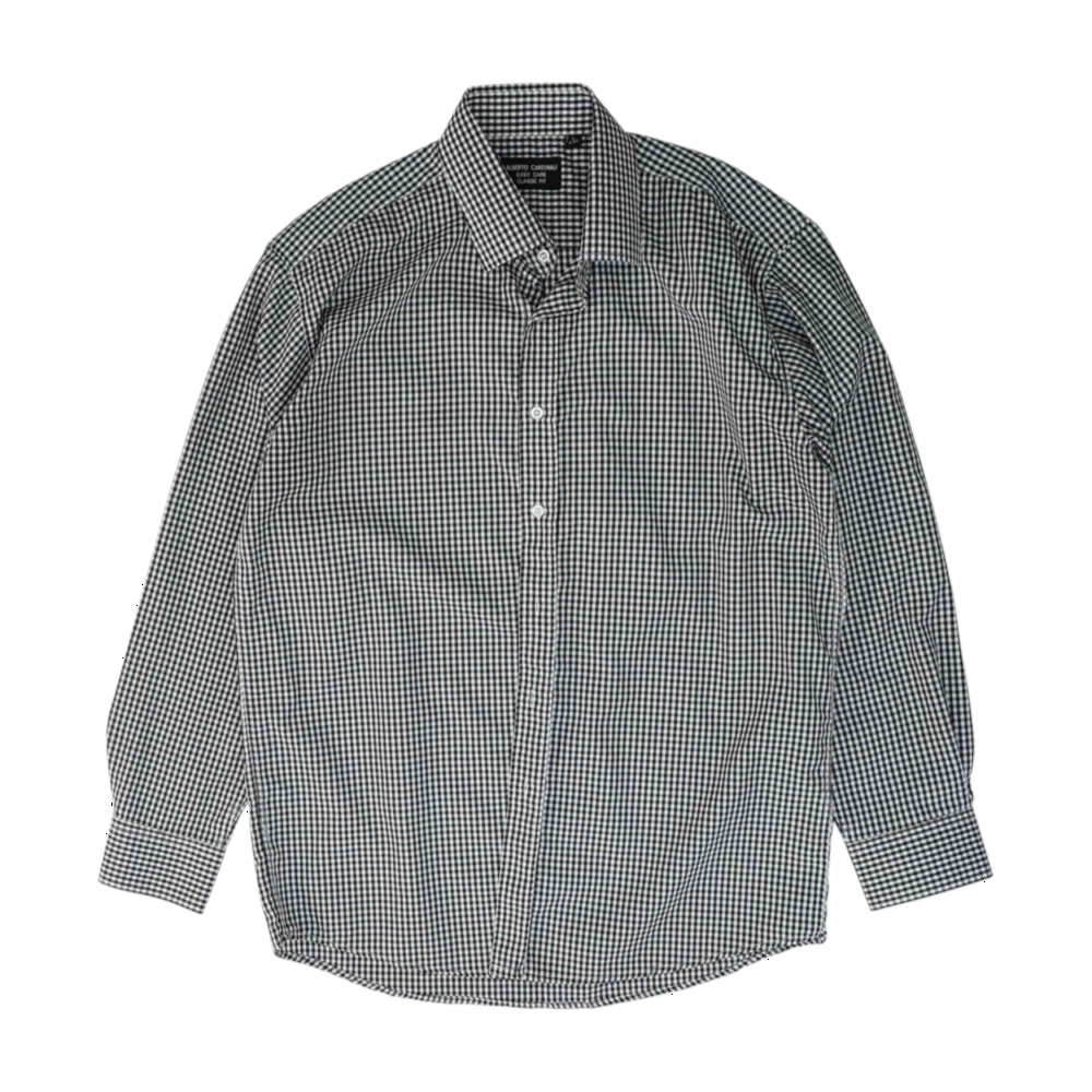 Black Check Long Sleeve Button Down