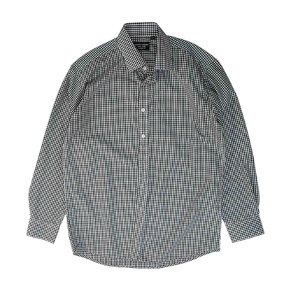 Black Check Long Sleeve Button Down