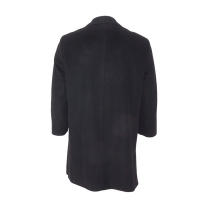 Black Vintage Gianni Wool-Cashmere Blend Coat