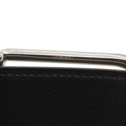Bleu Nuit & Noir Jockey Belt Buckle & Reversible Leather Strap 32 mm in Box 135 & Togo Calfskin