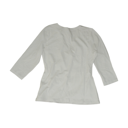 White Petite Blouse