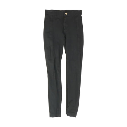 Black Solid Chino Pants