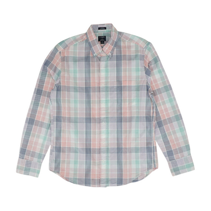 Multi Check Long Sleeve Button Down