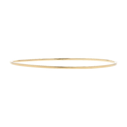 14K Gold Plain Bangle Bracelet