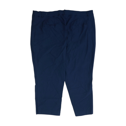 Navy Solid Capris