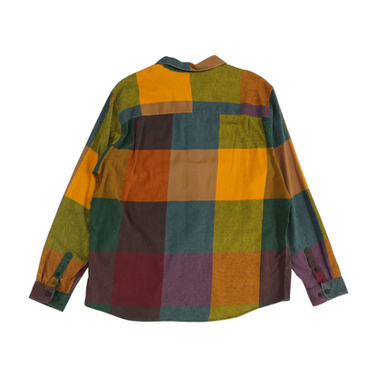 Multi Color Block Long Sleeve Button Down