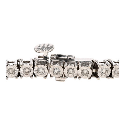 1 1/5 ctw 10K White Gold Diamond Tennis Bracelet