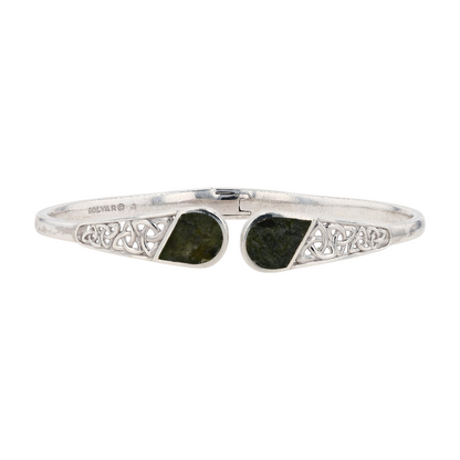 Sterling Silver Marble Cuff Bracelet