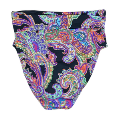 Black Paisley Swim Bottom