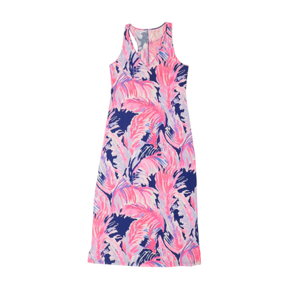 Pink Abstract Maxi Dress
