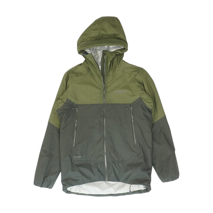 Green Solid Rain Jacket