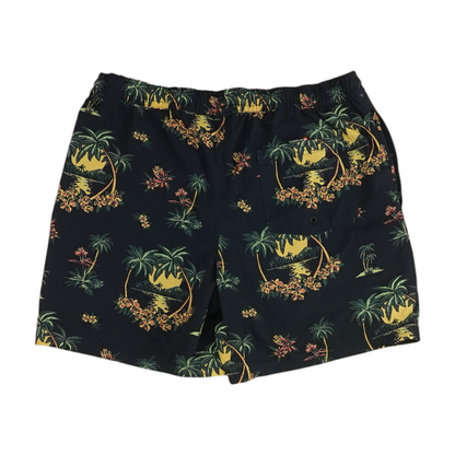 Navy Tropical Swim Bottom