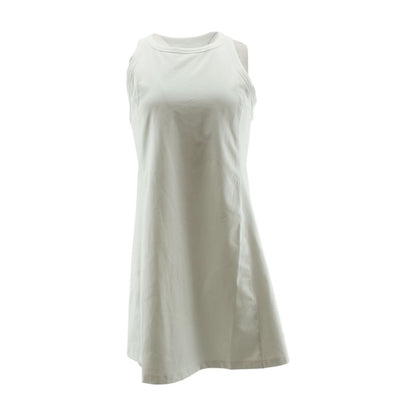 White Solid Mini Dress