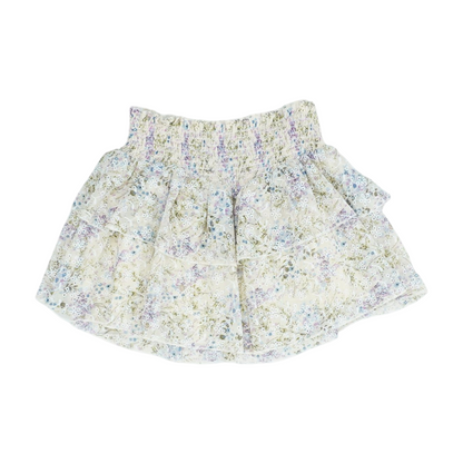 Beige Floral Skirt