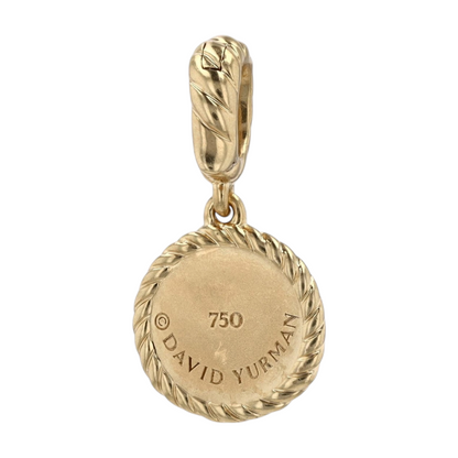 18K Yellow Gold Emerald Pendant
