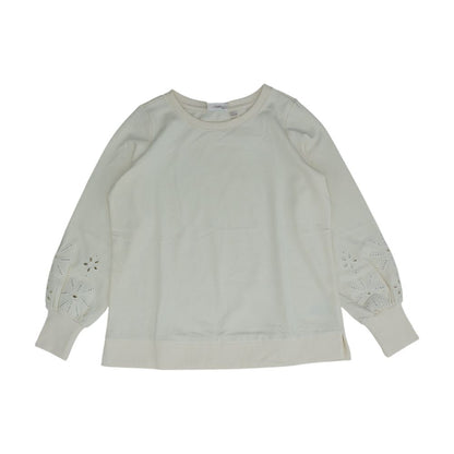 Ivory Solid Sweatshirt