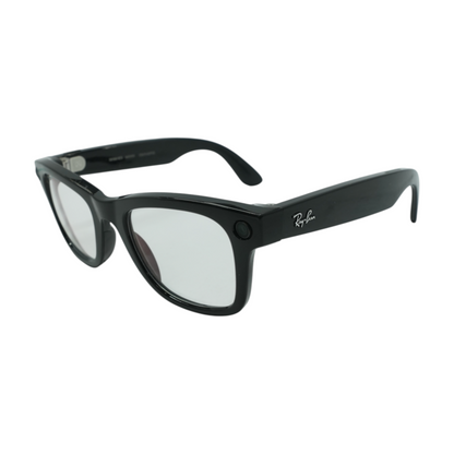 Black Wayfarer Smart Glasses