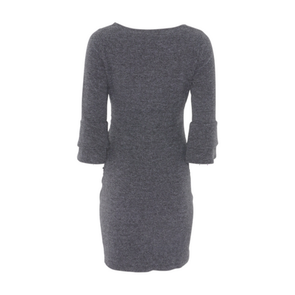 Gray Maternity Mini Dress