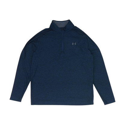 Navy Solid 1/4 Zip Pullover