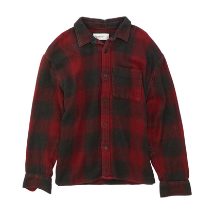 Red Plaid Flannel Button Down