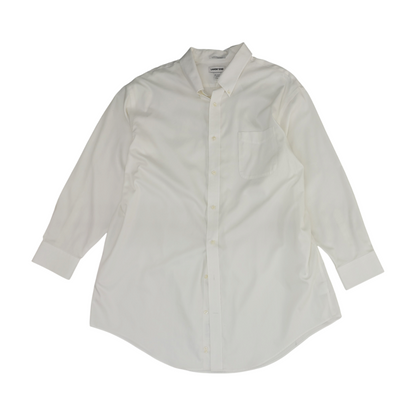 Ivory Solid Long Sleeve Button Down
