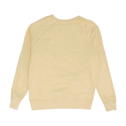 Beige Solid Sweatshirt Pullover