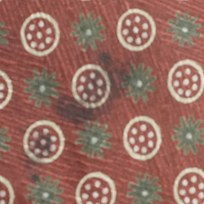 Vintage Red Print Neck Tie