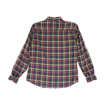 Red Plaid Long Sleeve Button Down