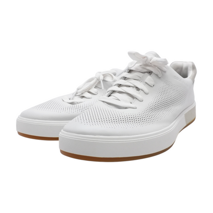 White Lace-Up Casual Shoes