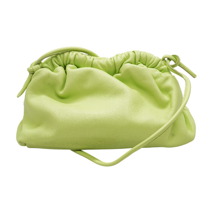 Mint Lambskin Cloud Clutch
