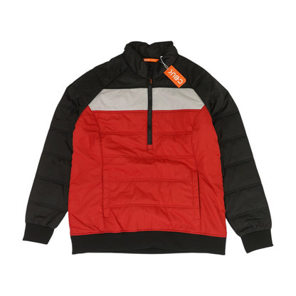 Red Color Block Jacket