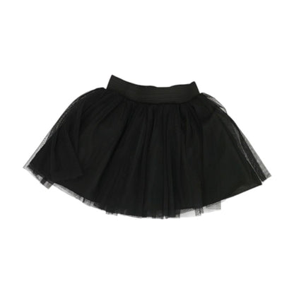 Black Solid Mini Skirt