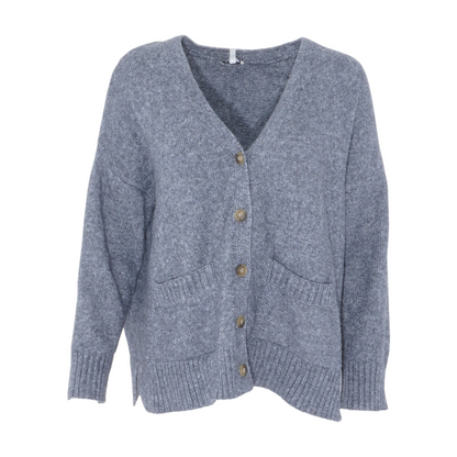 Gray Cardigan Sweater