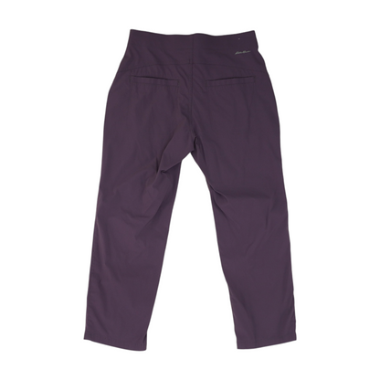 Purple Solid Active Capris