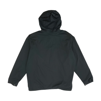 Black Solid Rain Jacket
