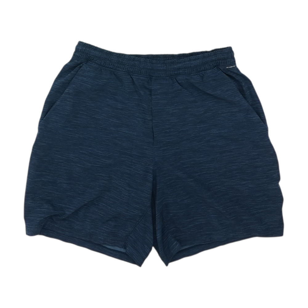 Navy Abstract Active Shorts