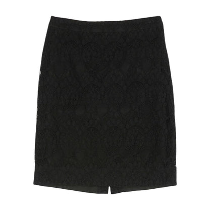 Black Solid Mini Skirt