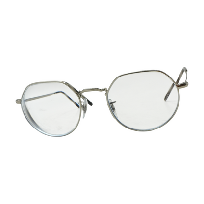 Silver RB 6465 Geometric Prescription Eyewear
