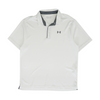 White Solid Short Sleeve Polo